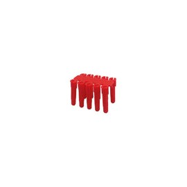 Taquete Samy plástico 1/4 rojo (c/100pz)