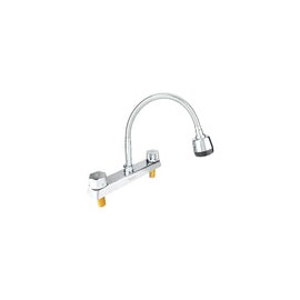 Mezcladora sanplom para fregadero cuello largo 8