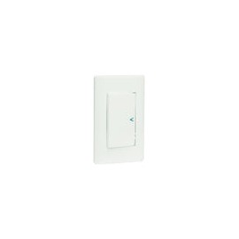 Placa Lucek c/1 apagador sencillo blanco
