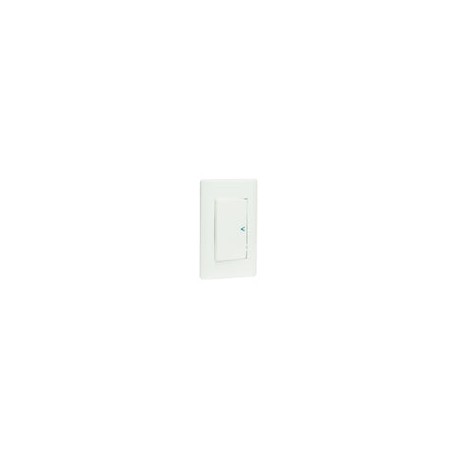 Placa Lucek c/1 apagador sencillo blanco