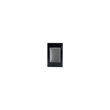 Placa Lucek colors apagador sencillo negro