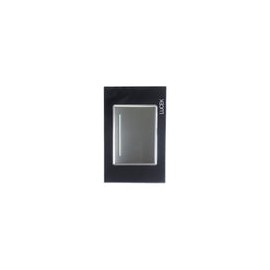 Placa Lucek 1 apagador sencillo de 3 Módulos cristal espejo