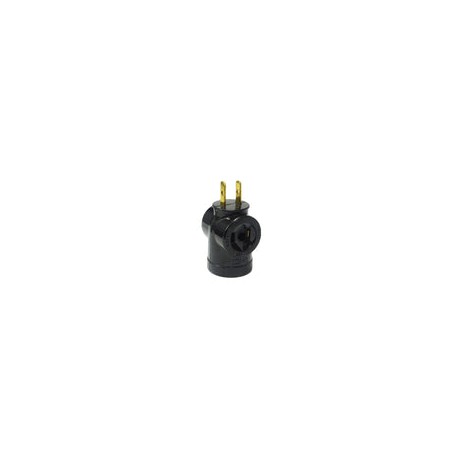 Soquet iusa ladrón c/clavija negro