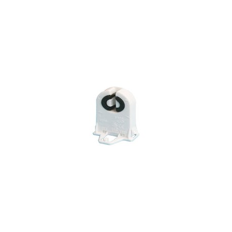 Base Argos p/tubo t8 blanco jgo 2 pz
