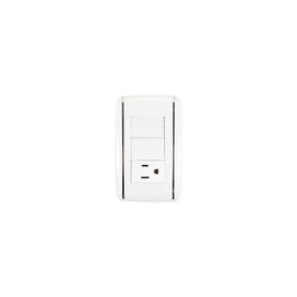Placa Sanelec vicenza con 2 apagadores y contacto