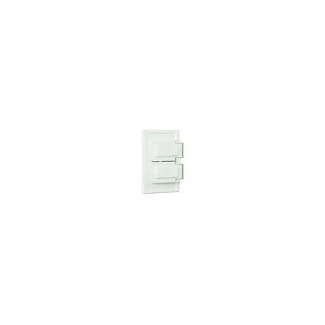 Placa Leviton para intemperie blanca duplex