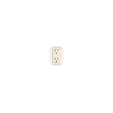 Contacto Sanelec duplex aterrizado visible