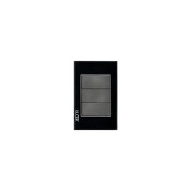 Placa Lucek crystal ciega negro/negro