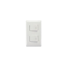 Placa Sanelec italia con apagador sencillo y escalera