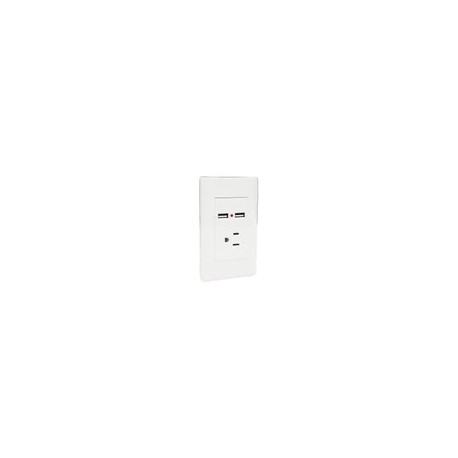 Placa luceck 1 contacto 2 usb