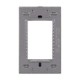 Placa Lucek colors metalica 3 ventanas rosa