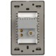 Placa Lucek metal 1 contacto 2 usb anonizado