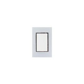 Placa Sanelec venecia con apagador de escalera blanco