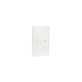 Placa Lucek c/Botón timbre blanco