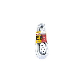 Extensión Sanelec doméstica 4 m blanca reforzada 2x21