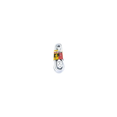 Extensión Sanelec doméstica 4 m blanca reforzada 2x21