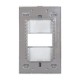 Placa Lucek colors metalica 1 ventana negro