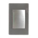 Placa Lucek metal 1 apagador sencillo plata
