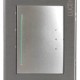 Placa Lucek metal 1 apagador sencillo plata