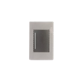 Placa Lucek metal 1 apagador escalera anonizado