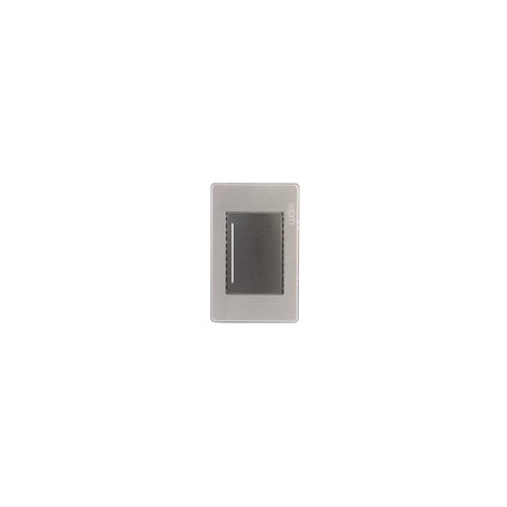 Placa Lucek metal 1 apagador escalera anonizado