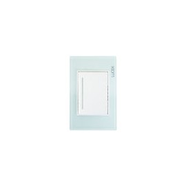 Placa Lucek crystal apagador escalera crystal/blanco