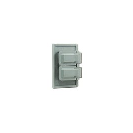 Placa Leviton duplex intemperie