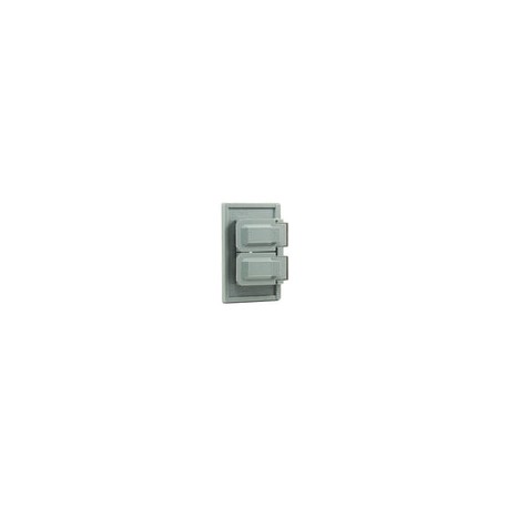 Placa Leviton duplex intemperie