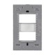 Placa Lucek colors metalica 2 ventanas rosa