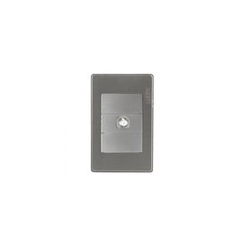 Placa Lucek metalica Módulo tv plata