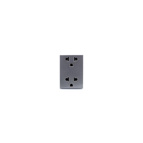 Contacto Lucek colors duplex c/ conexion euroamericana 3 mod
