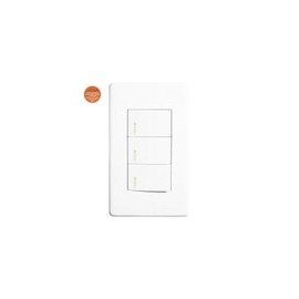 Placa Solaris elegance c/ 2 apa sencillos y 1 escalera