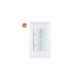 Placa Solaris ultra c/apagador y apagador escalera