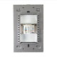Placa Lucek metalica anonizado jack jr45