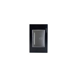 Placa Lucek colors Botón timbre negro