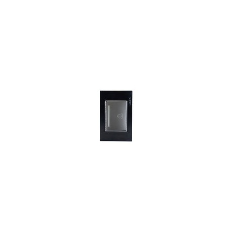 Placa Lucek colors Botón timbre negro