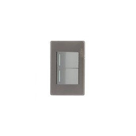 Placa Lucek metalica con 2 apagadores de escalera 1.5 Módulo