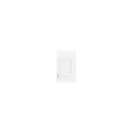 Placa Lucek crystal apagador escalera blanco/blanco