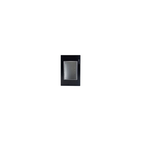 Placa Lucek colors apagador escalera negro