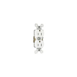 Contacto legrand duplex oculto blanco