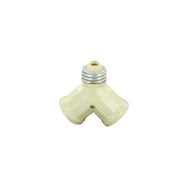 Soquet Leviton doble marfil 15a.