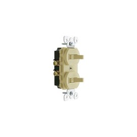 Apagador Leviton palanca doble 15 a 127v. 5224-i