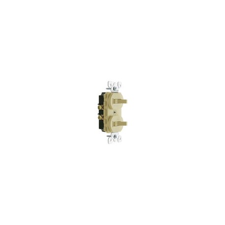 Apagador Leviton palanca doble 15 a 127v. 5224-i