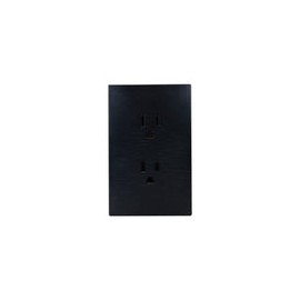 PLACA LUCEK FLAT DUPLEX NEGRA