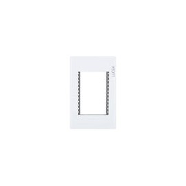 Placa Lucek colors metalica 3 ventanas blanco
