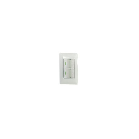 Placa Solaris ultra c/2 apagadores