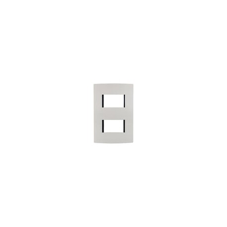 Placa Leviton modular ultra 2 Módulos marfil