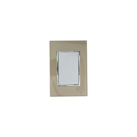 Placa Sanelec apagador sencillo dorado
