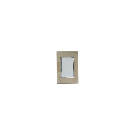 Placa Sanelec apagador sencillo dorado