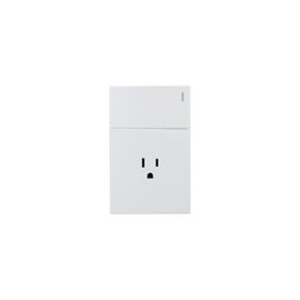 PLACA LUCEK FLAT 1 APAGADOR SENCILLO 1 CONTACTO BLANCA